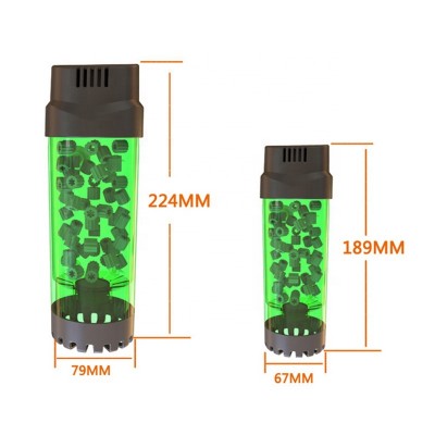 L size Aquarium Fish Tank Fluidized Bed Filter with bio media air stone and sponge