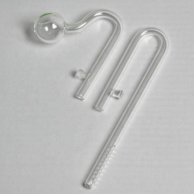 TP-7 TNA Aquarium BALL Shape 9mm Glass Inflow Outflow Pipes for Plant Tank