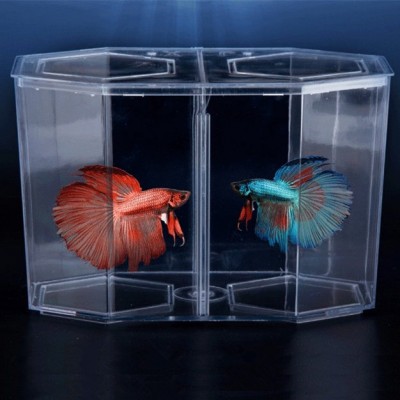 ABB-3 Aquarium Acrylic Double Room Betta Isolation Box for fish tank